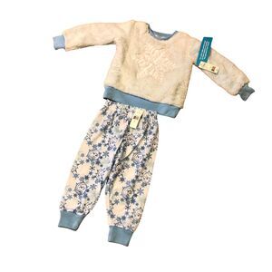 Disney Frozen Toddler Girls Elsa Pajamas Plush Top & Kint Pants -Size 2